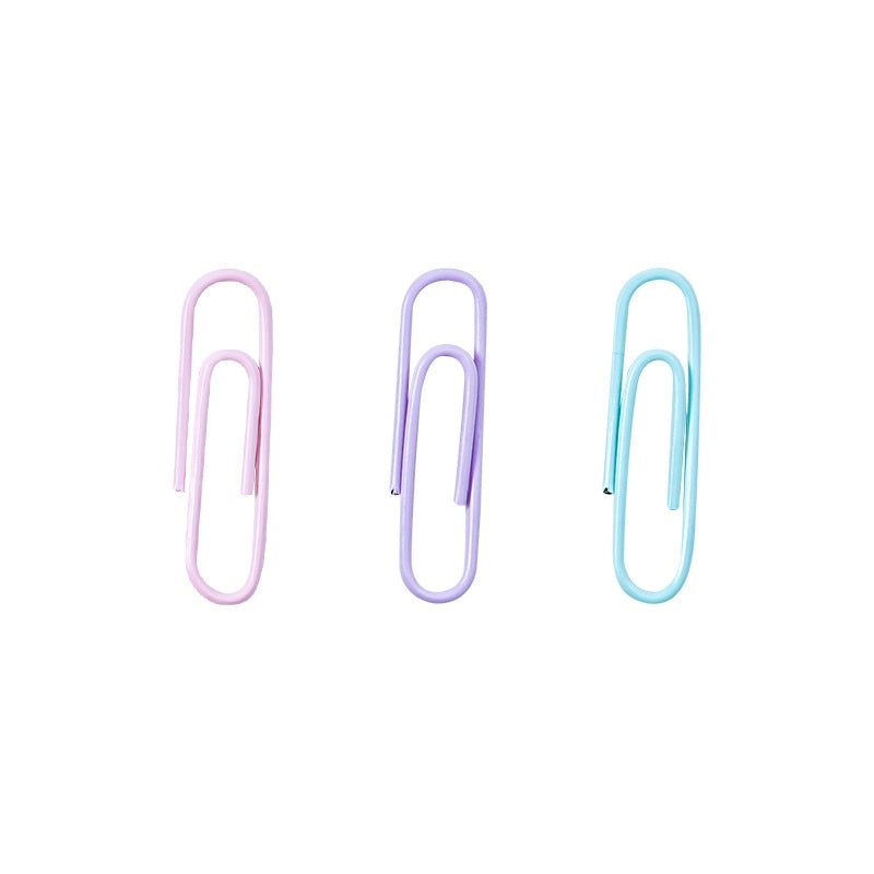 Minimalist Solid Color Metal Paper Clip Long Tail Casual Hair Accessory|Hair Accessories