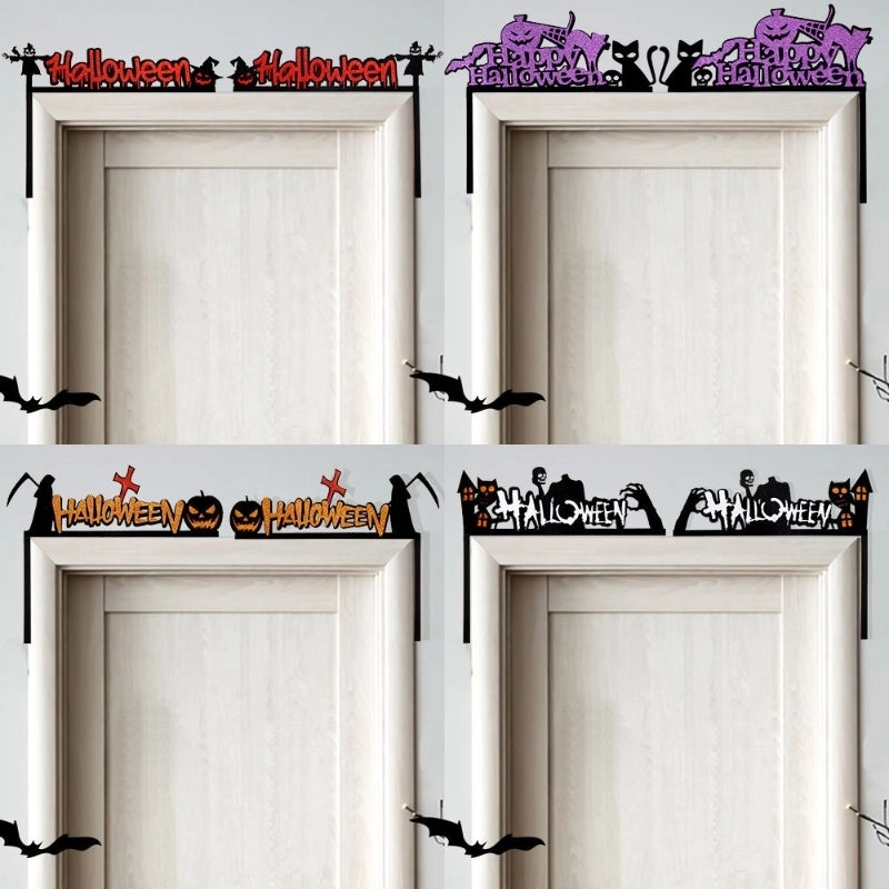 Halloween Cute Cross Pumpkin Letter Felt Decoration for Home Party Festival|Home Decor