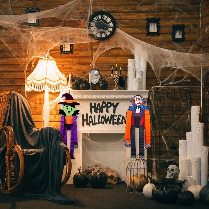 Minimalist Halloween Pumpkin Ghost Paper Ornaments for Daily Holiday Hanging|Home Decor