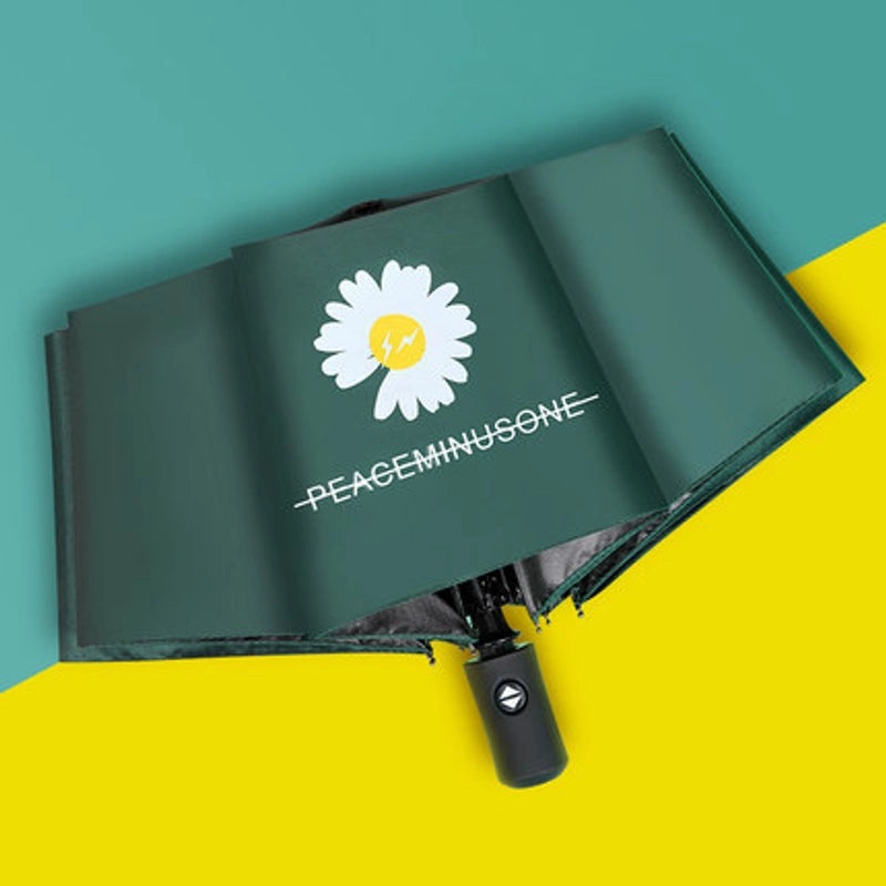 Fruit Print Folding Umbrella for Women | Sunny and Rainy Use | UV Protection and Sunshade | Lightweight and Portable | Fashion Accessories