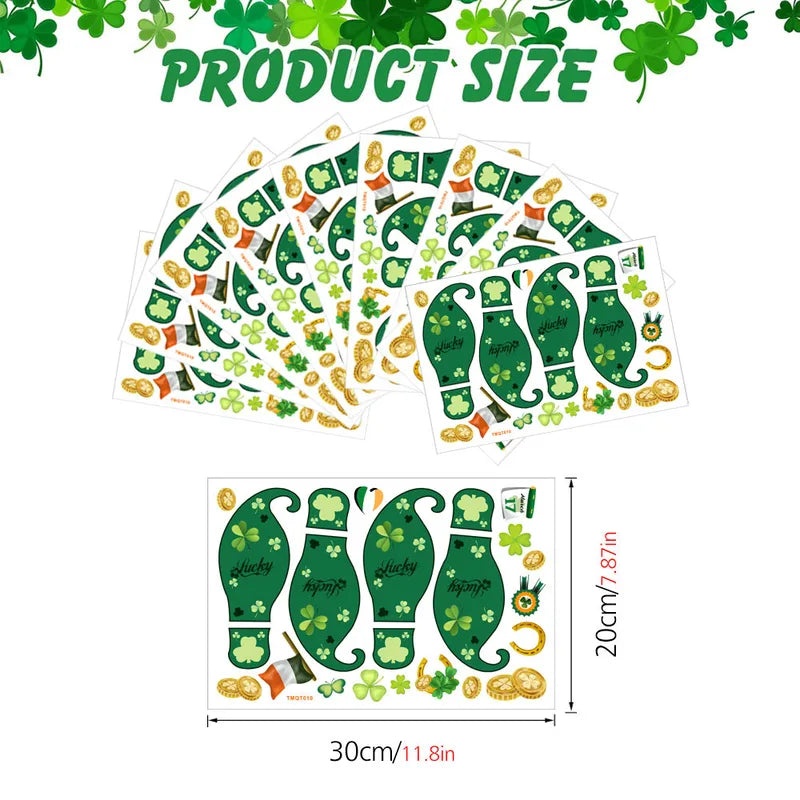 St. Patrick's Day Shamrock PVC Wall Decal for Home Decor | Wall Stickers