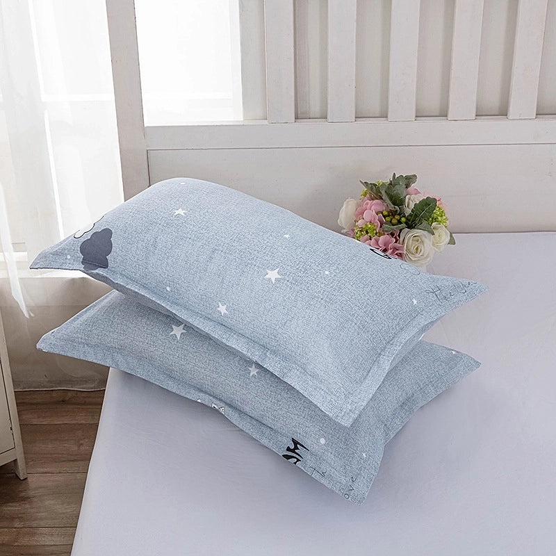Soft Skin-friendly 100% Cotton Pillowcase for Children and Students | Home & Bedding