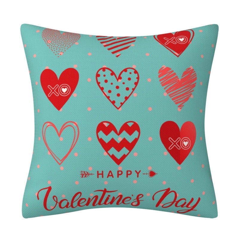 Heart Shaped Linen Pillow Covers Romantic Envelope Letter Design|Home Decor Pillows
