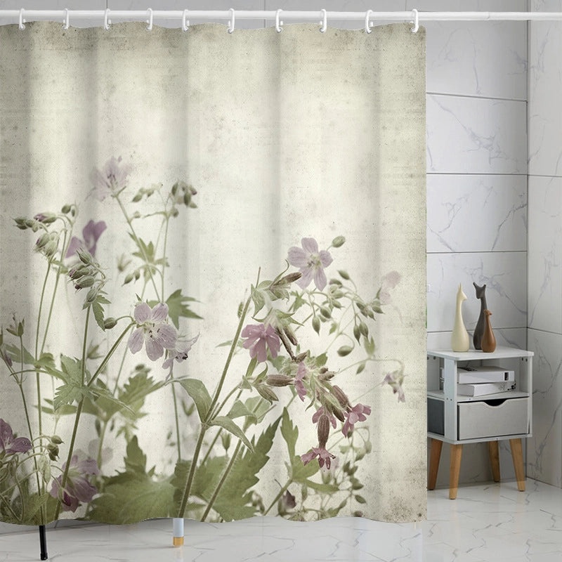 Waterproof Tropical Jungle Leaf Shower Curtain with Hooks 3D Printed Polyester for Bathroom|Shower Curtains & Accessories