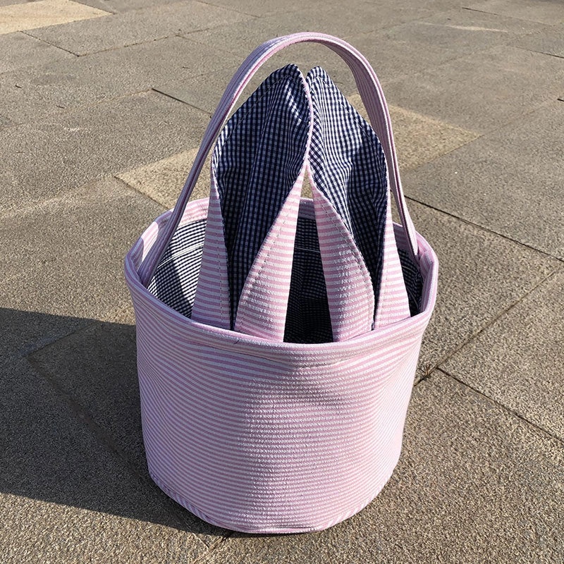 Easter DIY Canvas Bag with Rabbit Ears Decorative Gift Basket for Office and Cultural Events|Home & Garden > Seasonal Decor > Easter Decorations