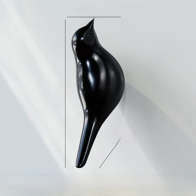 Creative 3D Bird Wall Hook Coat Hanger Bedroom Door Decoration | Home Decor & Wall Hooks