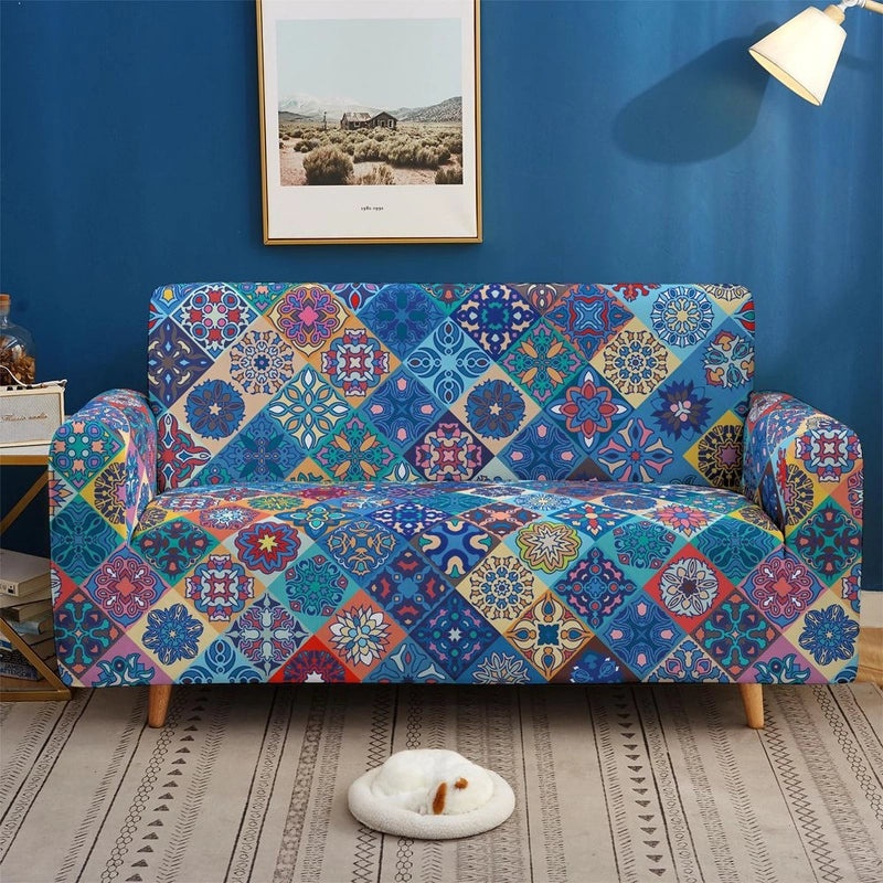 Nordic Style Printed Chemical Fiber Sofa Cover | Home Decor & Furniture Accessories