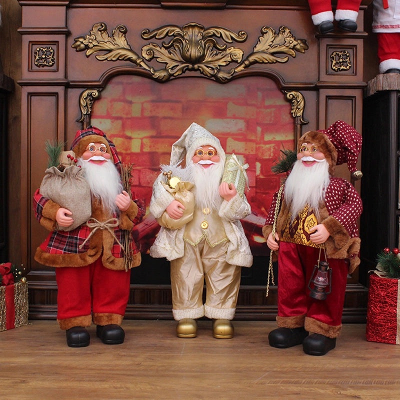 21 Inch 24 Inch Santa Claus Doll Christmas Decorations Standing Old Man Ornaments|Christmas Decorations
