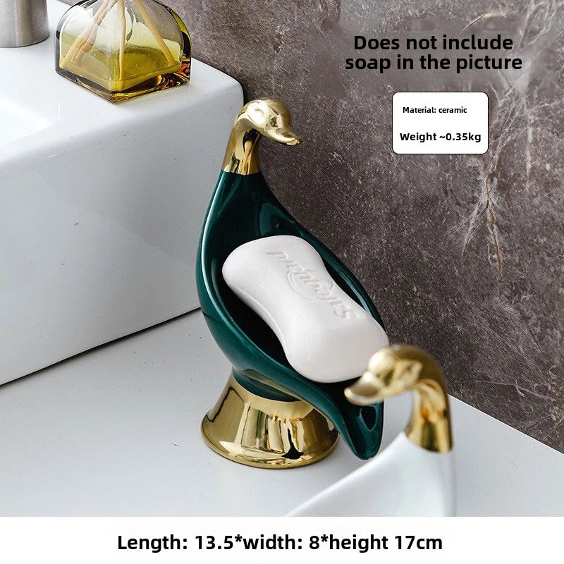 European Ceramic Soap Dish with Drainage | Bathroom Accessories