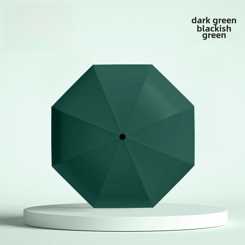 60% Foldable Sun Umbrella Women’s UV Protection Compact Portable Sunscreen Rainproof Dual-Use Mini Card Pocket|Umbrellas & Sun Protection