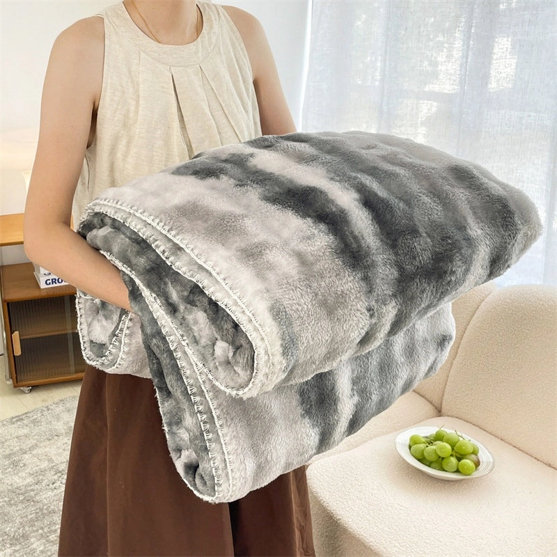 Cozy Solid Color Polyester Throw Blanket for Couch and Sofa Decor | Home Textiles & Accessories