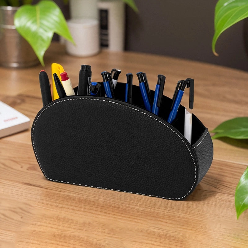 Classic Solid Color PU Storage Box for Daily Use|Home Storage & Organization