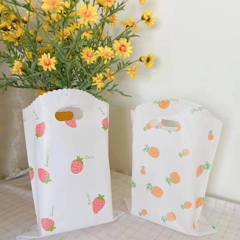 Cute Small Thickened Plastic Gift Bag for Handbags and Clothing Stores|Packaging Bags