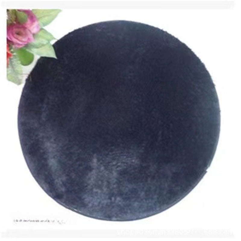 Nordic Style Round Carpet Long Hair Rug for Bedroom Living Room Coffee Table Yoga Fitness Mat with Hanging Basket & Chair Cushion|Home Decor Rugs