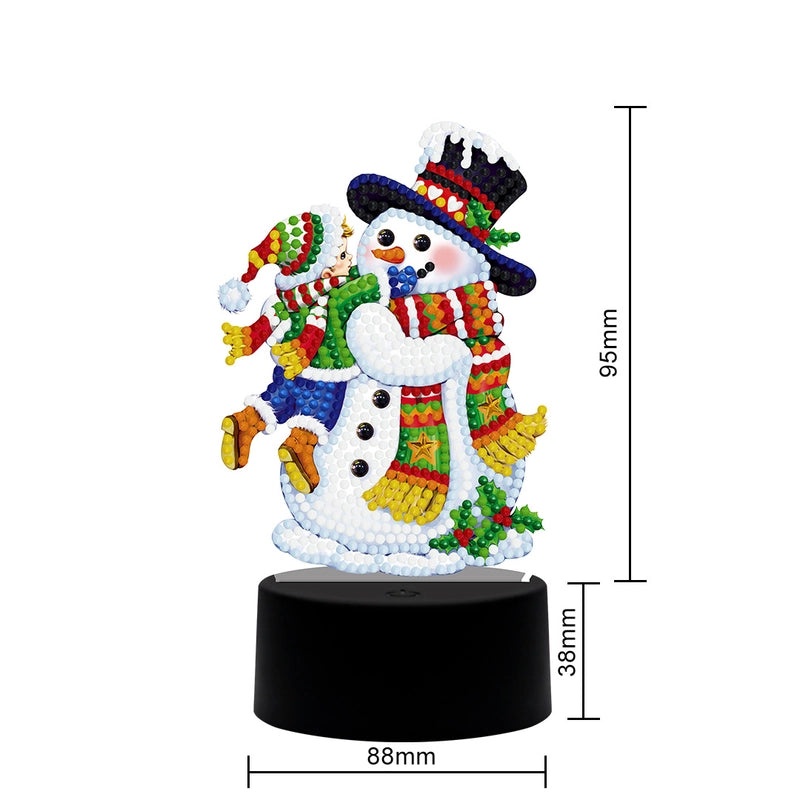 DIY Diamond Painting LED Light Plate USB Powered Night Lamp Customizable Variable Brightness|Home Decor & Lighting