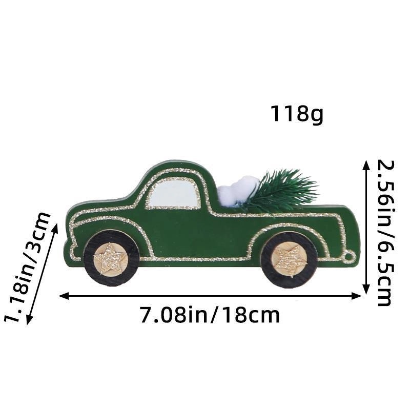 Christmas Chinoiserie Cartoon Style Pastoral Wooden Ornament|Home Decor & Holiday Accessories