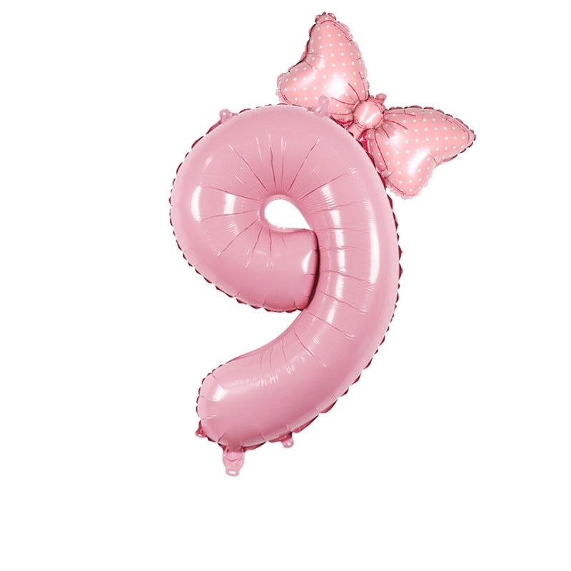 Modern Number Birthday Balloons Aluminum Foil Classic Basic Style | Party Decorations Balloons