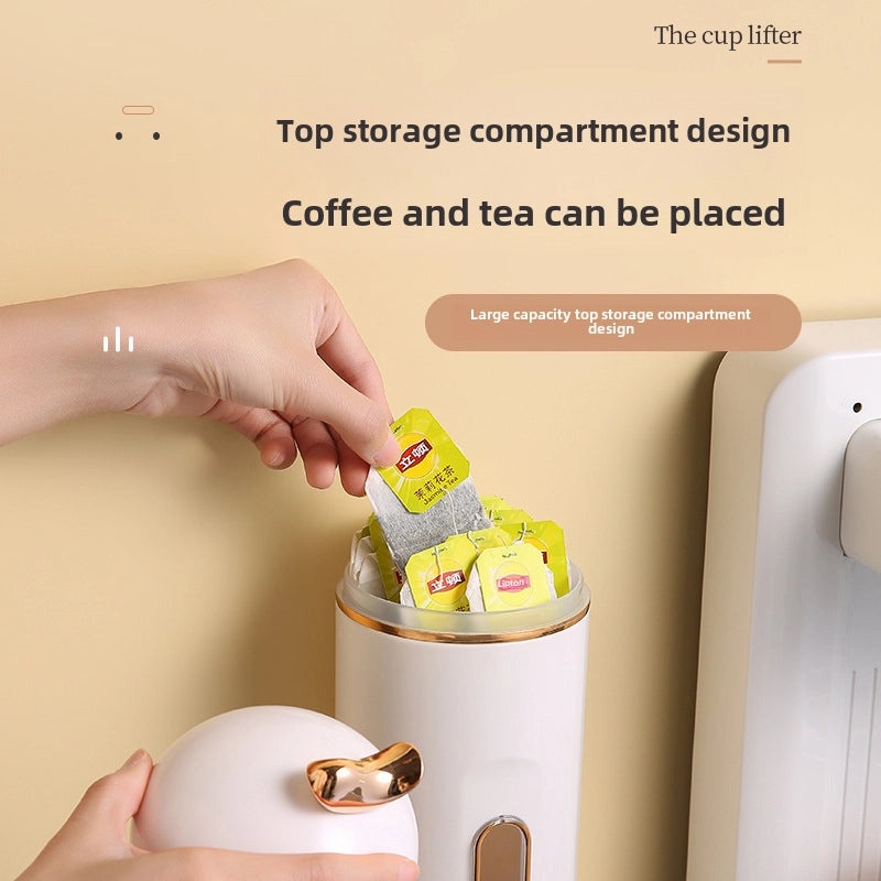 Automatic Wall-mounted Disposable Paper Cup Holder | Home & Kitchen Storage