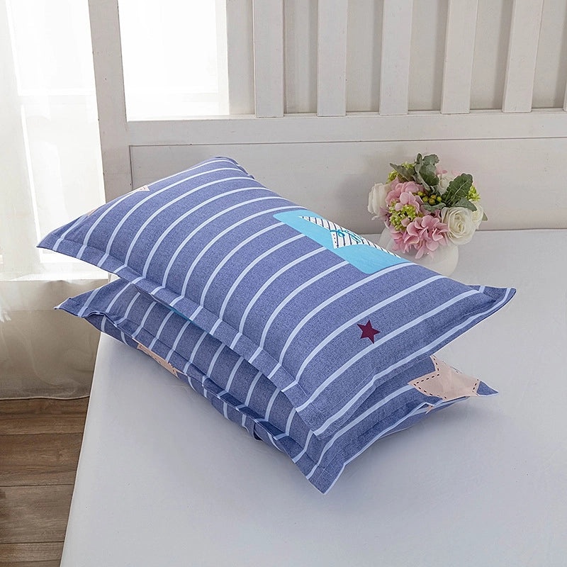 Soft Skin-friendly 100% Cotton Pillowcase for Children and Students | Home & Bedding