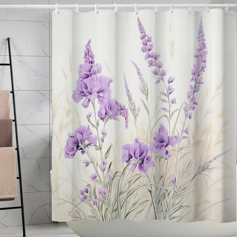 Waterproof Tropical Jungle Leaf Shower Curtain with Hooks 3D Printed Polyester for Bathroom|Shower Curtains & Accessories