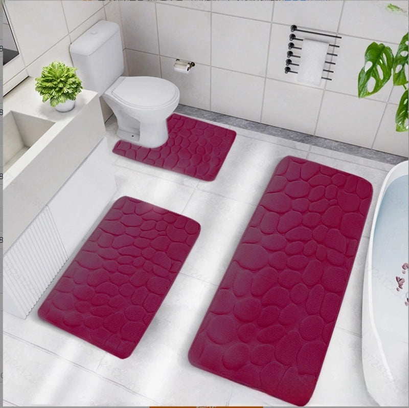 Nordic Non-slip Bathroom Door Mat Absorbent Bedroom Carpet Household Entrance Rug|Home & Living > Bath > Bath Rugs & Mats