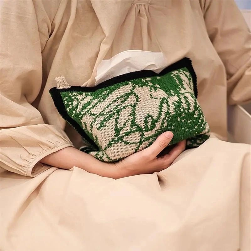 Nordic Lattice Heart Tulip Pattern Polyester Food Storage Containers|Kitchen Storage & Organization