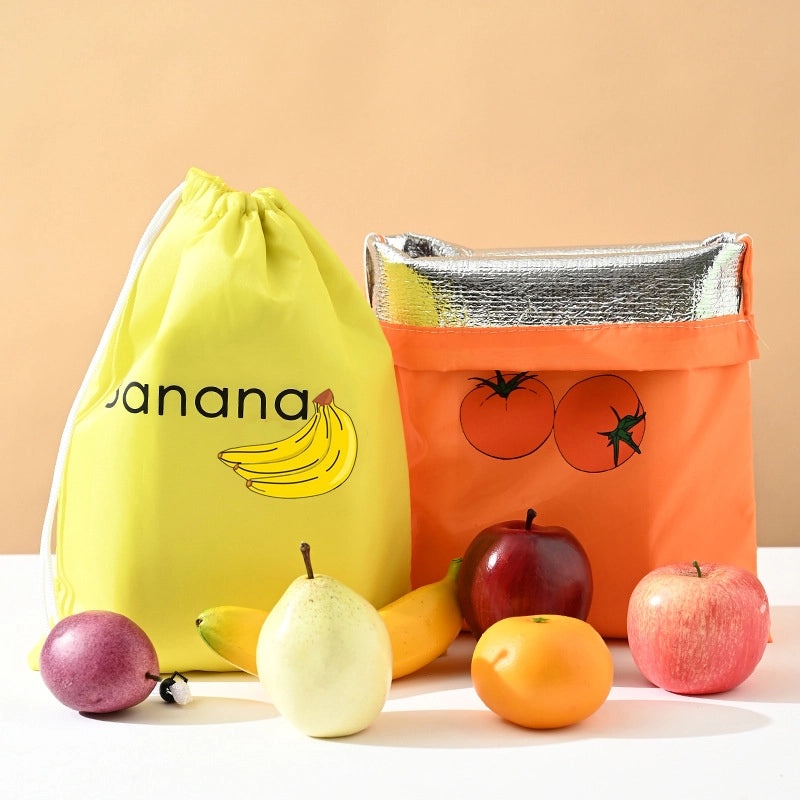Adorable Alphabet Fruit Pattern Polyester Storage Pouch|Storage Bags