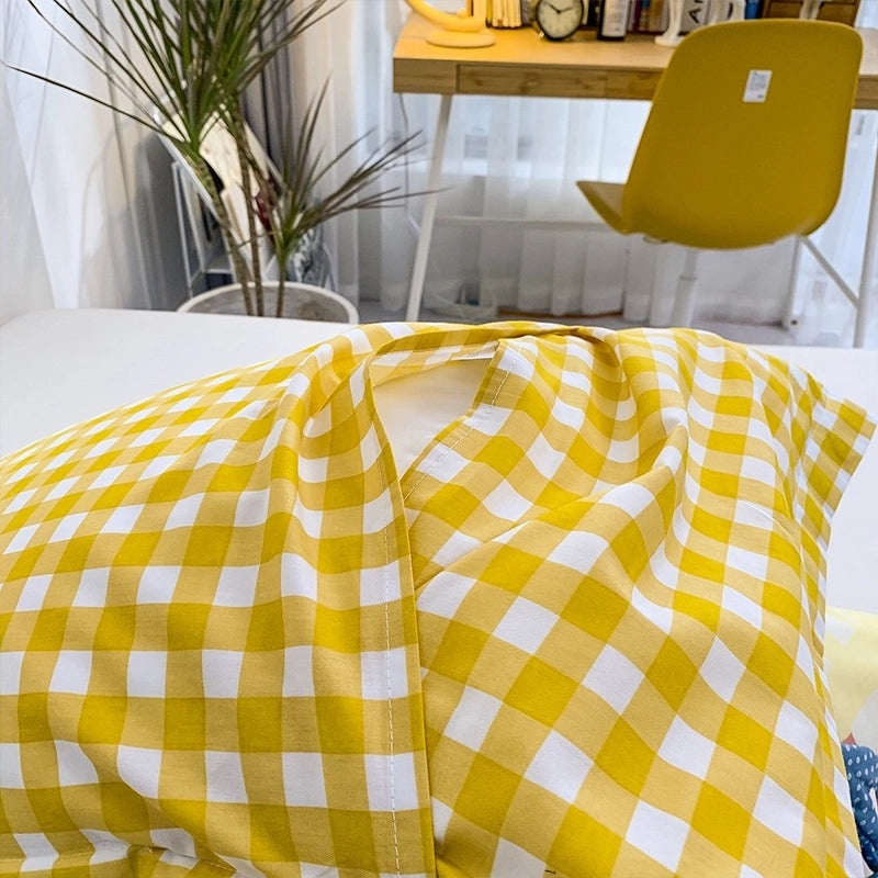 Simple Cotton Twill Pillowcase 40x40cm One-Piece Soft Student Home Bedding | Home & Living Bedding Sets