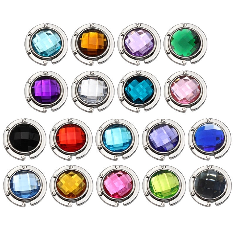 Acrylic Gem Hanging Bag Hook for Ladies - Multi-color Desktop & Fireplace Christmas Stocking Holder | Home & Kitchen Accessories