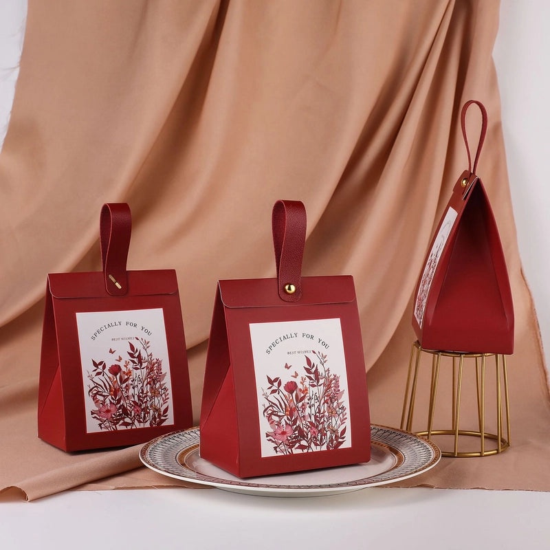 Floral Paper Gift Bags for Wedding Party Engagement Favors|Wedding Supplies