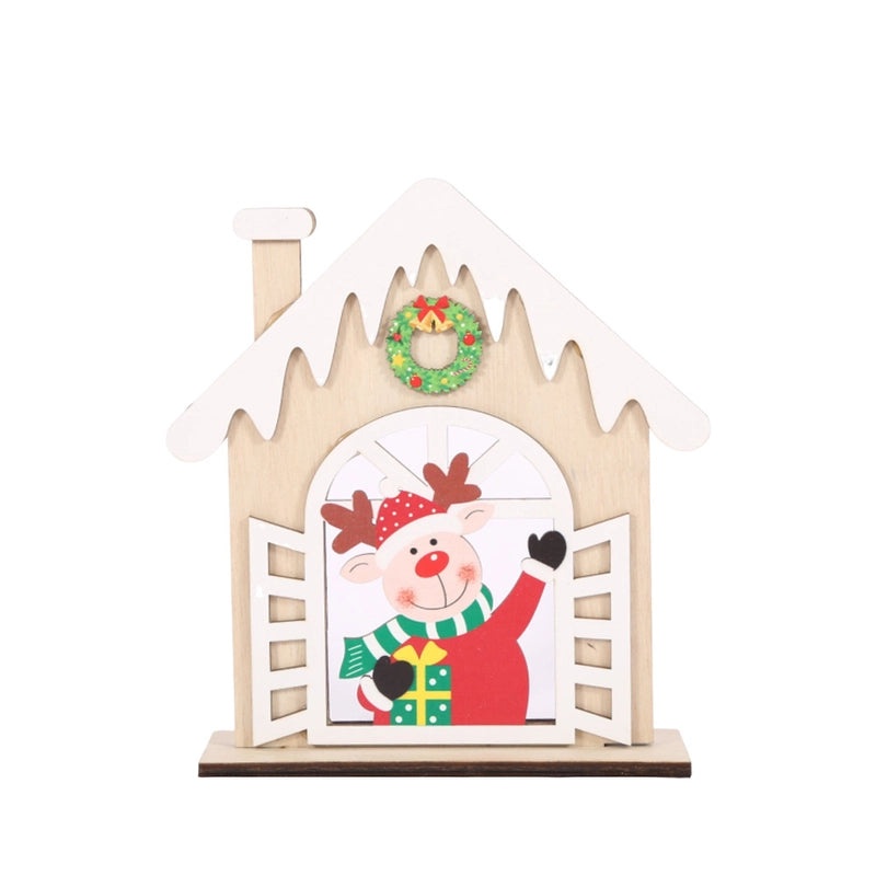 Christmas Minimalist Wood Boxwood Square Garden Home Decor Table Ornament|Home Decor