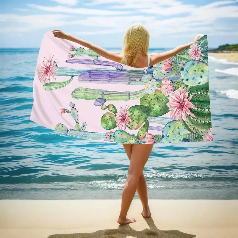 Elegant Floral Butterfly Beach Towel with Superfine Fiber for Casual Bathing|Beach Towels and Accessories