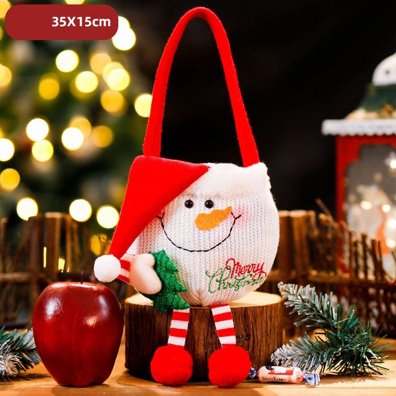 Christmas Tree Santa Claus Snowman Gift Bags Festive Party Wrapping Supplies|Holiday Party Supplies
