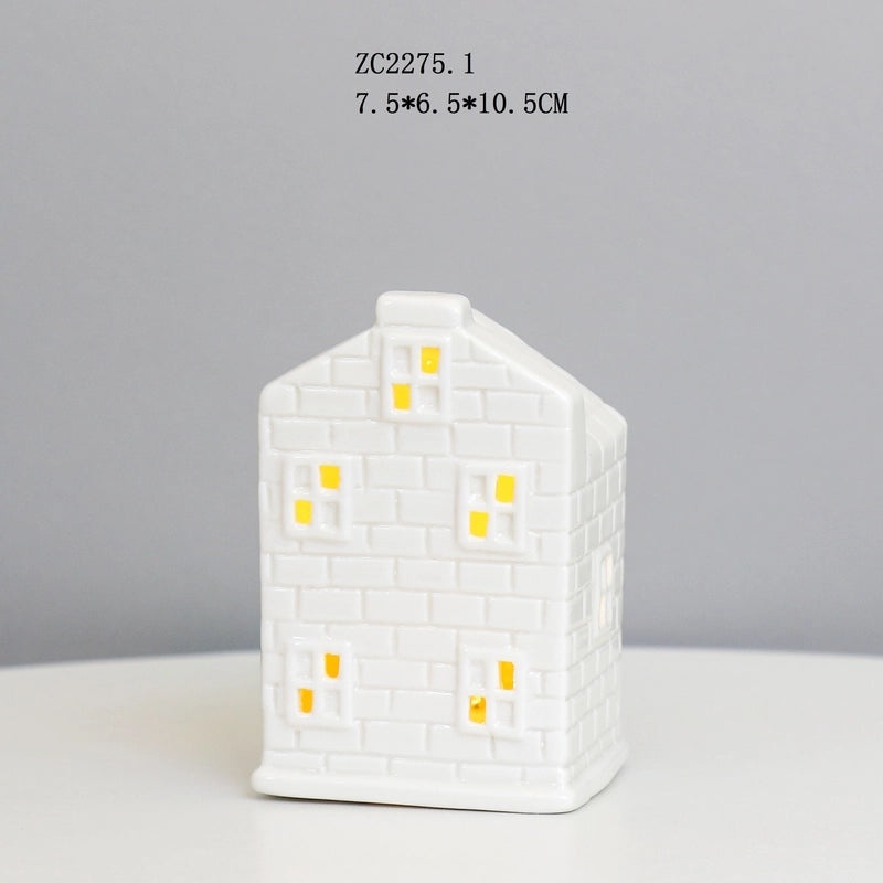 Creative Ceramic LED Night Light Small House Ambient Lamp Decorative Ornament|Home Decor Lighting