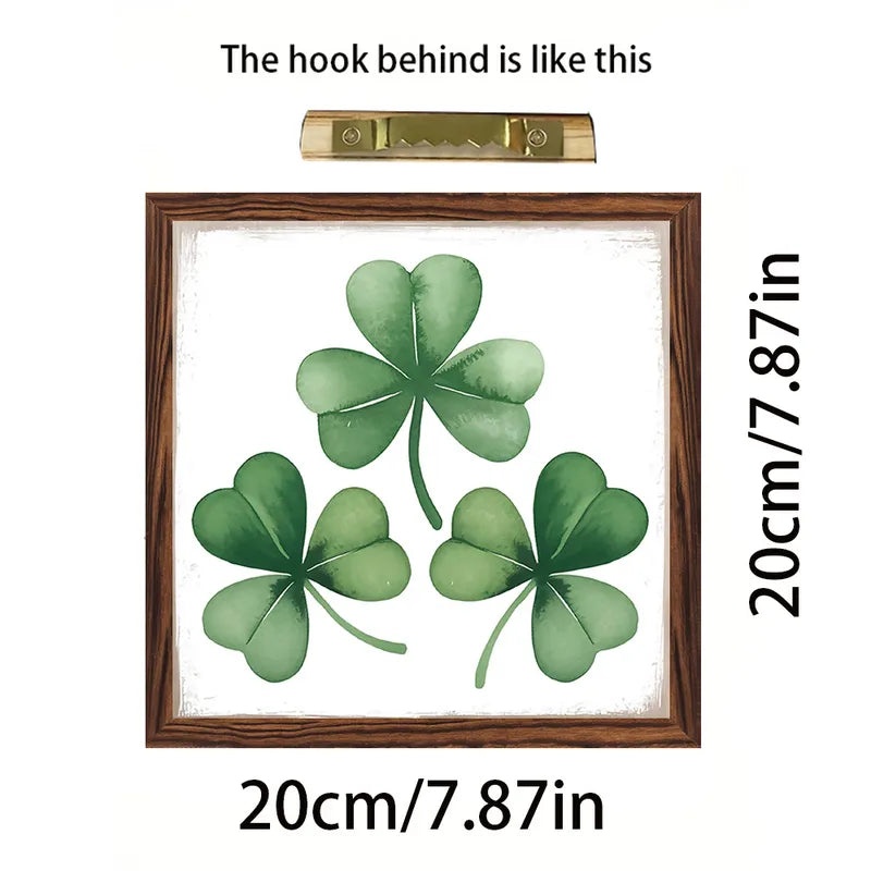 St. Patrick's Day and Easter Wooden Shamrock Rabbit Letter Home Decoration Party Supplies 1 Piece|Holiday Decorations