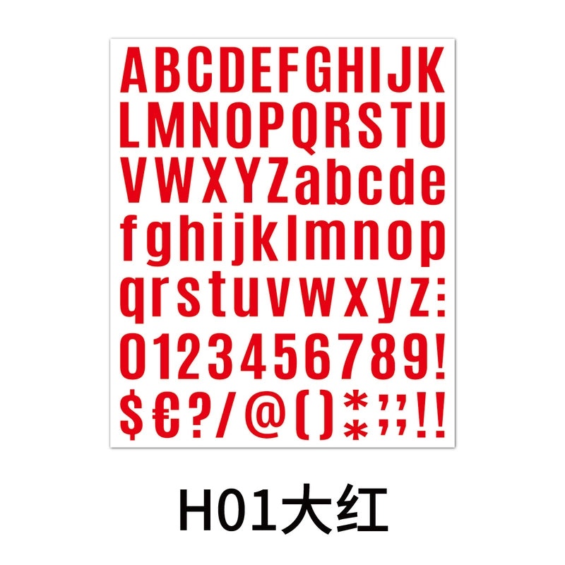 24 PCS Letter School PVC DIY Artistic Stickers for Scrapbooking|School & Office Supplies
