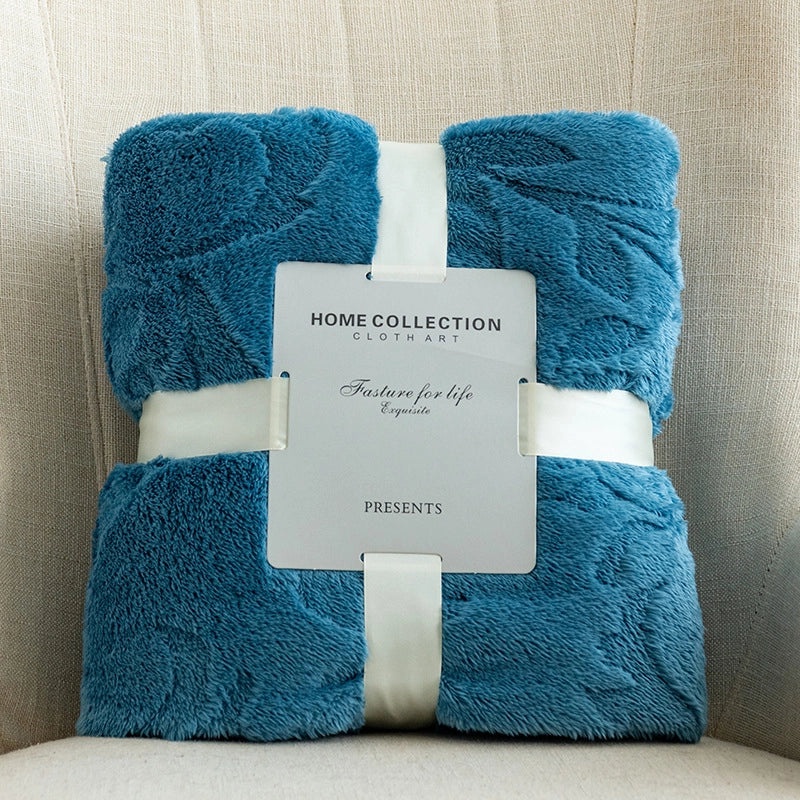 Cozy Solid Color Polyester Throw Blanket for Everyday Use|Home Textiles & Bedding