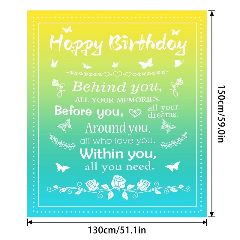 Cozy Polyester Letter Print Blanket for Couch and Sofa Decor | Home Textiles & Throws