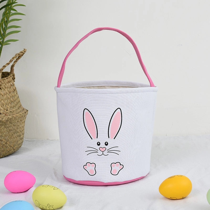 Easter DIY Canvas Bag with Rabbit Ears Decorative Gift Basket for Office and Cultural Events|Home & Garden > Seasonal Decor > Easter Decorations