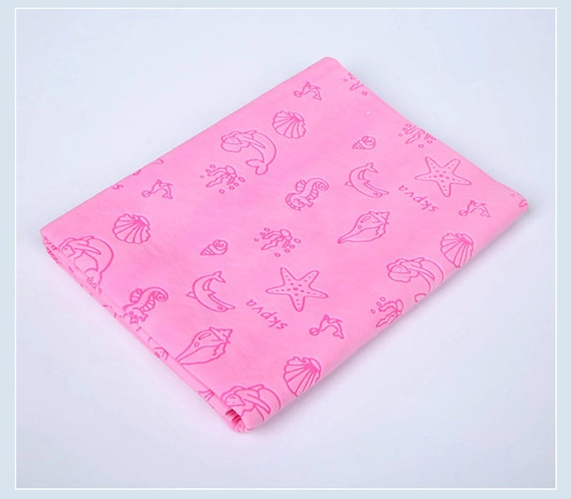 Embossed Deerskin Pet Towel Bag Multifunctional Bath Absorbent Hair Drying Towel|Pet Care Accessories