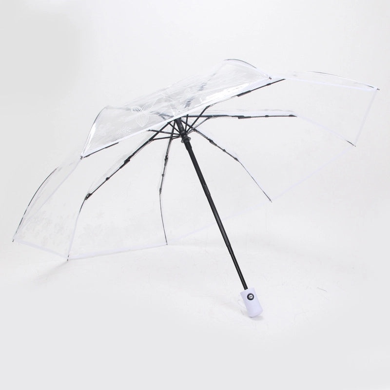 Cute Transparent Cartoon Umbrella Thickened Clear Student Rain Gear for Outdoor Photoshoot | Umbrellas & Rain Gear