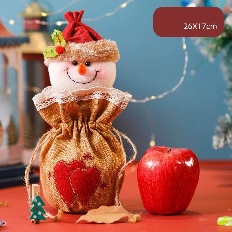 Christmas Tree Santa Claus Snowman Gift Bags Festive Party Wrapping Supplies|Holiday Party Supplies