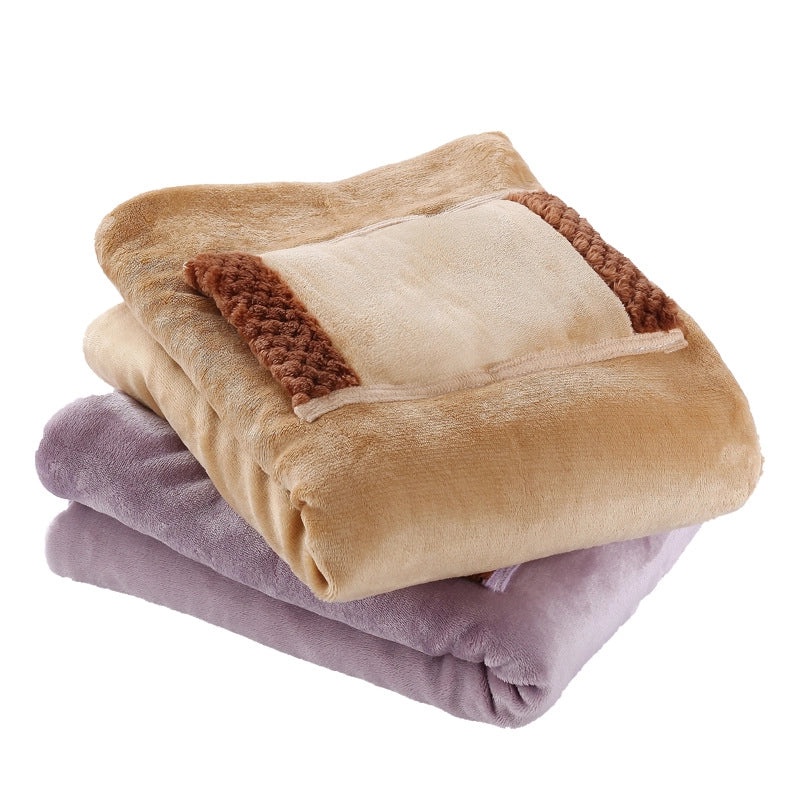 Cozy Solid Color Electric Throw Blanket for Bedding|Home Textiles & Bedding