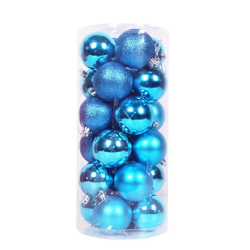 24PCS Christmas Hanging Ornaments Set 3-8cm Shiny Ball Decorations for Tree 2024|Christmas Ornaments