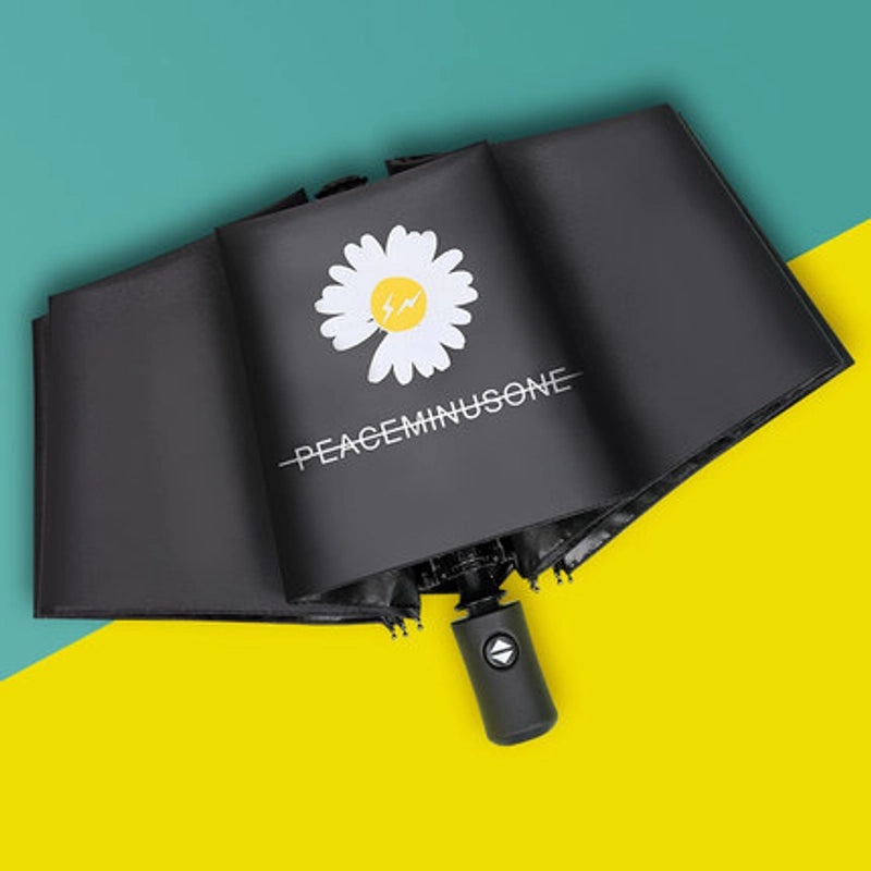 Fruit Print Folding Umbrella for Women | Sunny and Rainy Use | UV Protection and Sunshade | Lightweight and Portable | Fashion Accessories