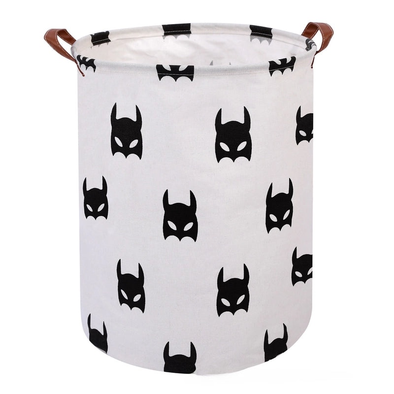 Foldable Cotton Linen Laundry Basket Waterproof Storage Bucket for Dirty Clothes Home Organizer|Home Storage & Organization