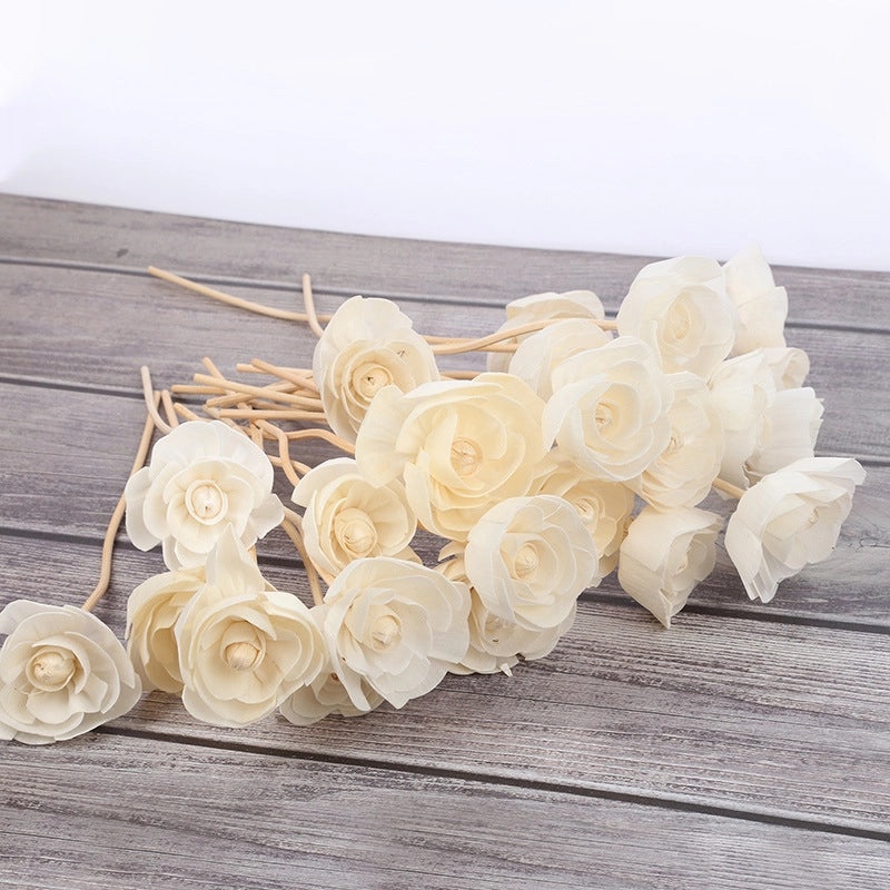 5cm Rattan Aromatherapy Rose Flowers with Holes | Home Decoration Fragrant Flowers | Home Decor & Aromatherapy