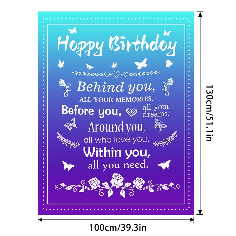 Cozy Polyester Letter Print Blanket for Couch and Sofa Decor | Home Textiles & Throws