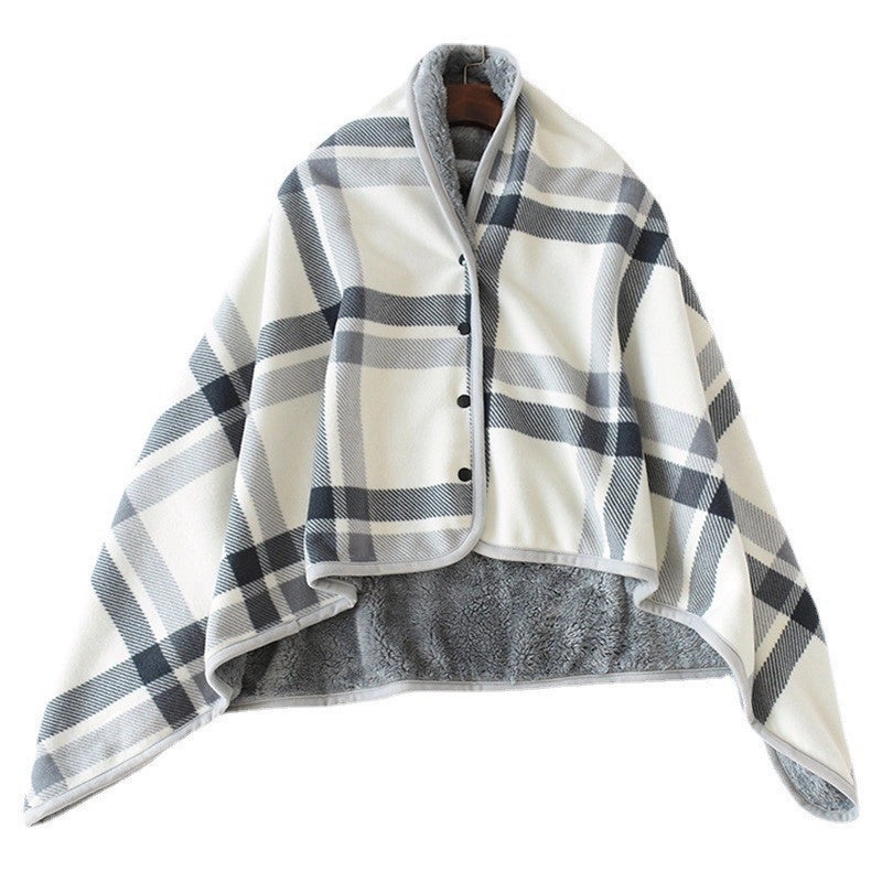 Cozy Polyester Lattice Shawl Blanket for Casual Use|Home Textiles & Bedding