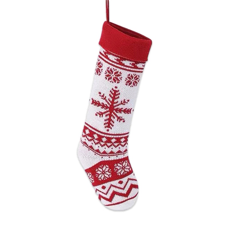 Cartoon Knitted Wool Christmas Socks Wall Hanging Pendant for Home Decoration|Home Decor